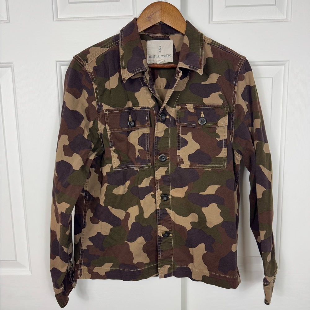 Men's Mutual Weave Midweight‎ Camo Field Jacket Size Small
